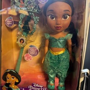 Disney Princess Jasmine Doll with Wand - Green